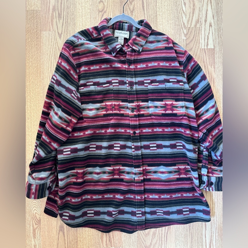 Boulder Creek Long Fleece Button Up Sweater‎ Size 2XL